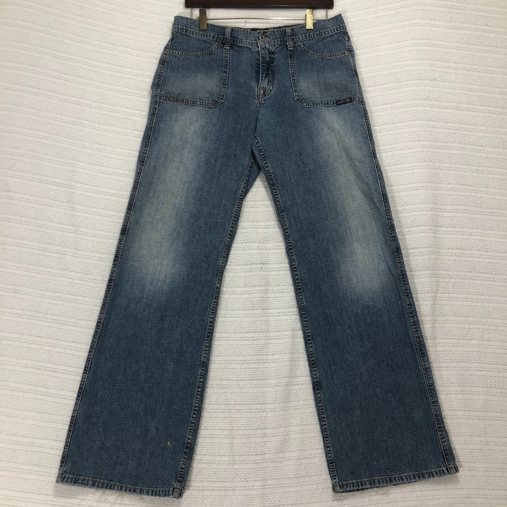 Lucky Brand Dungarees Defender Pant Wide Leg Jeans Y2K Vintage Denim Size‎ 31